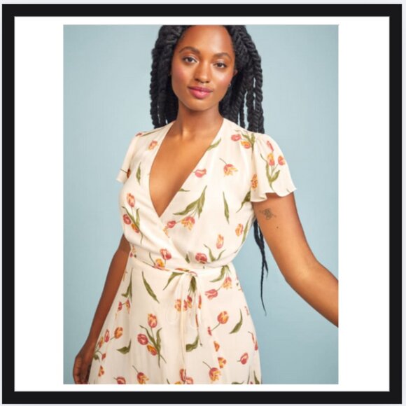 Reformation Brewer Dress in Bianca - Picture 2 of 5